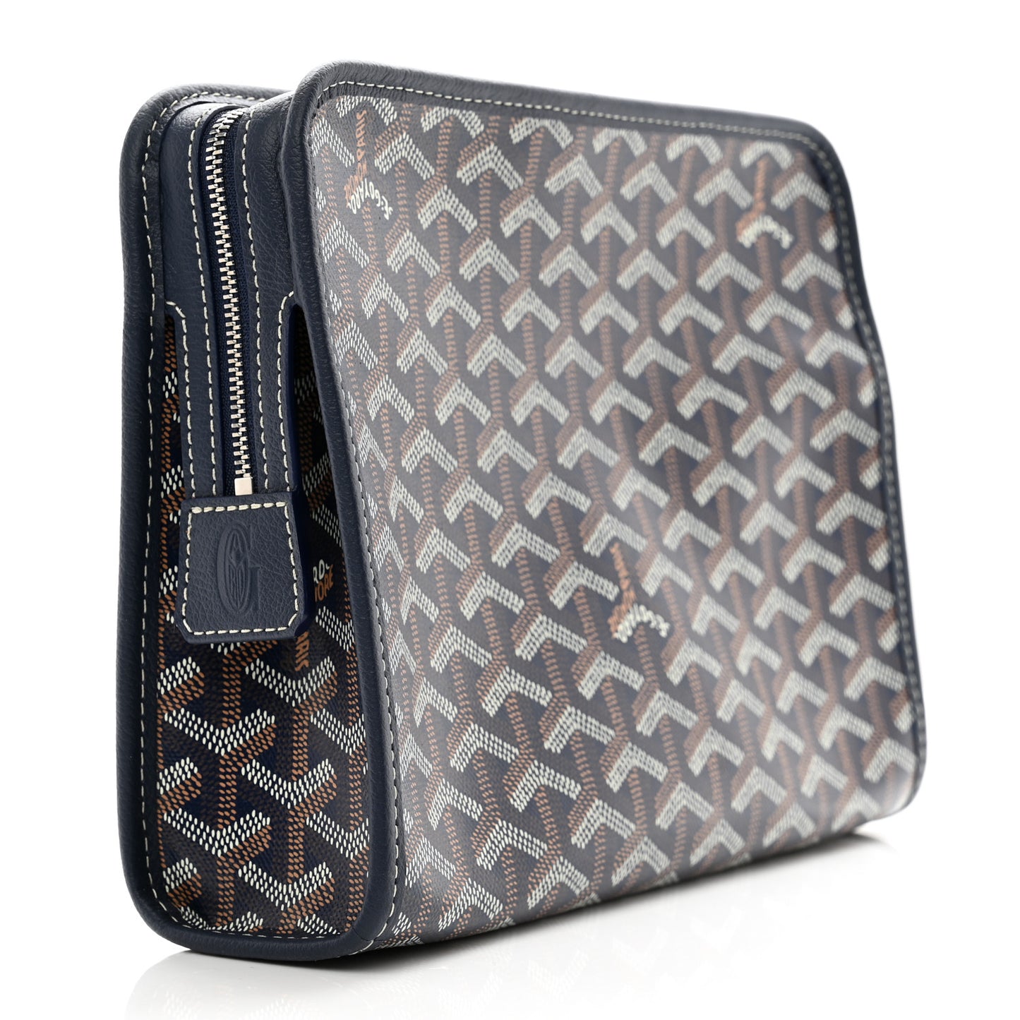 Goyardine Jouvence Toiletry Pouch Navy