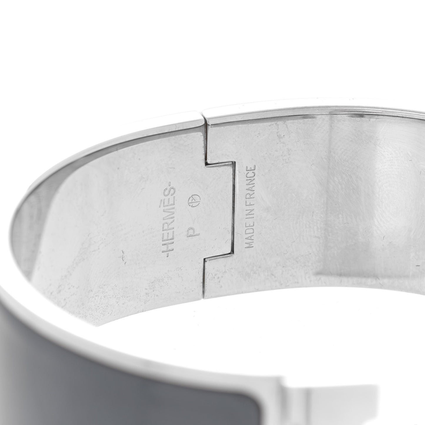 Enamel Wide Clic Clac H Bracelet PM Ardoise