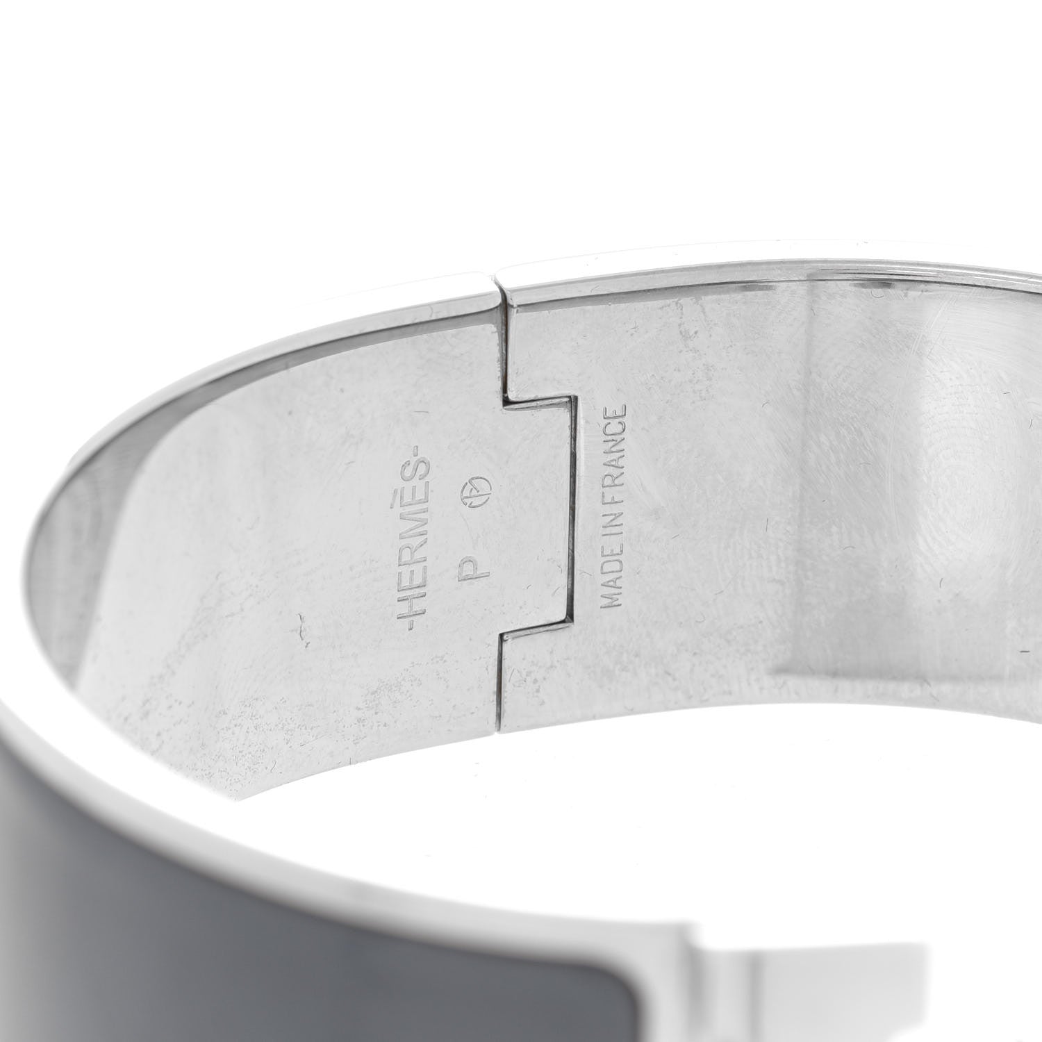 Hermes Enamel Wide Clic Clac H Bracelet PM Ardoise 4 of 6