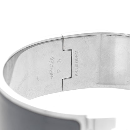 Hermes Enamel Wide Clic Clac H Bracelet PM Ardoise 4 of 6
