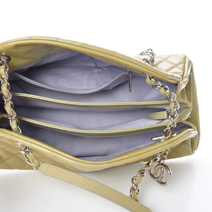 Chanel Patent Quilted Medium Just Mademoiselle Yellow 6 of 16