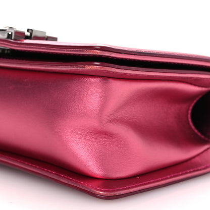 Chanel Metallic Patent Calfskin Quilted Small Boy Flap Pink 10 of 13