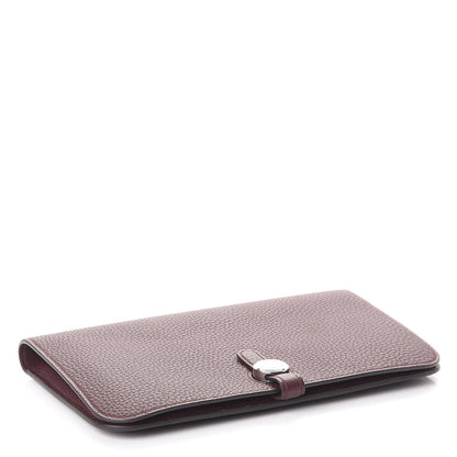 Hermes Togo Dogon Duo Wallet Bordeaux 6 of 12