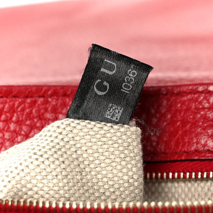Gucci Pebbled Calfskin Medium Soho Flap Crossbody Vibrant Red 8 of 11