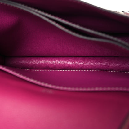 Hermes Evercolor Sac Roulis 23 Rose Pourpre 6 of 11