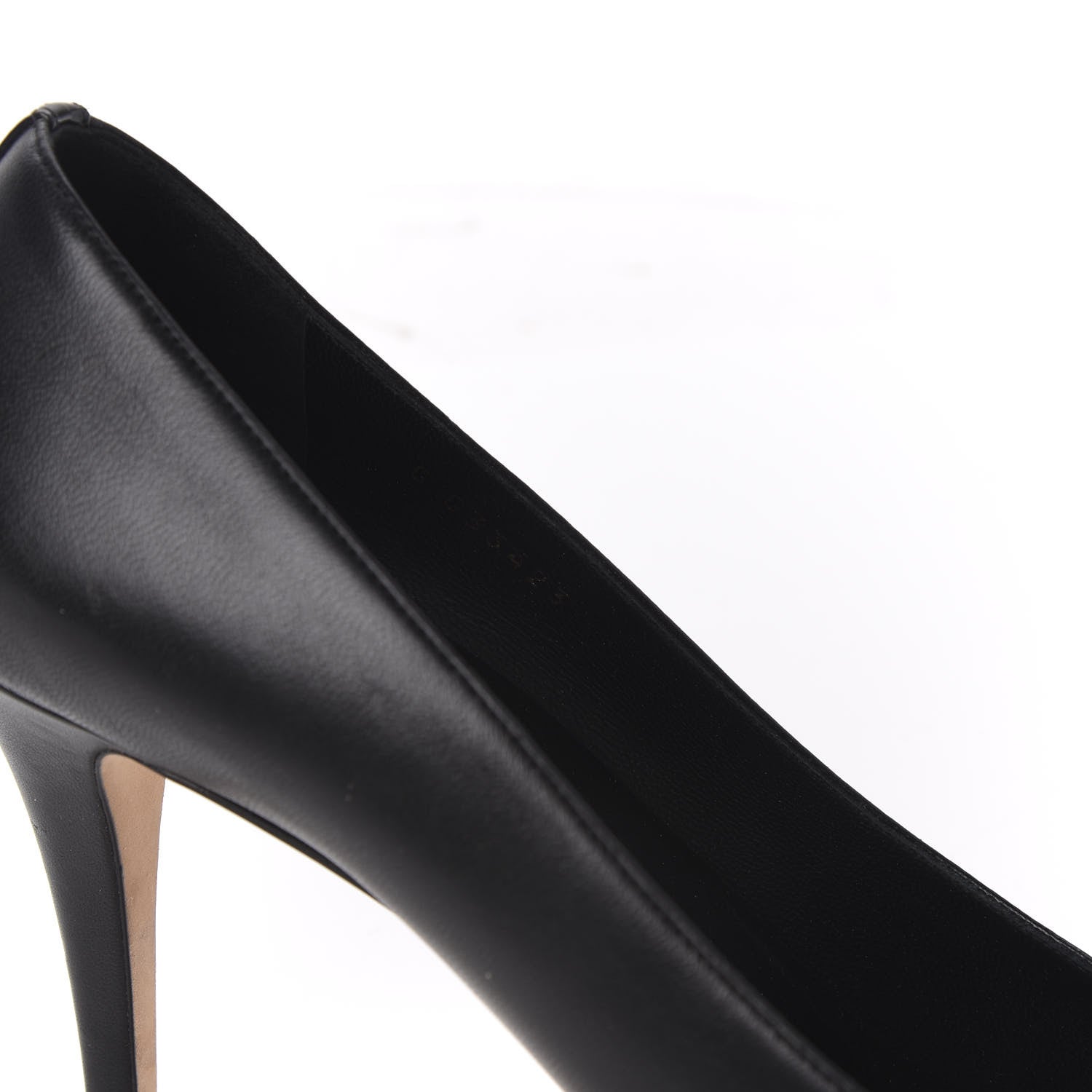 Chanel Lambskin Calfskin Patent Cap Toe CC Pumps 41 Black 8 of 9