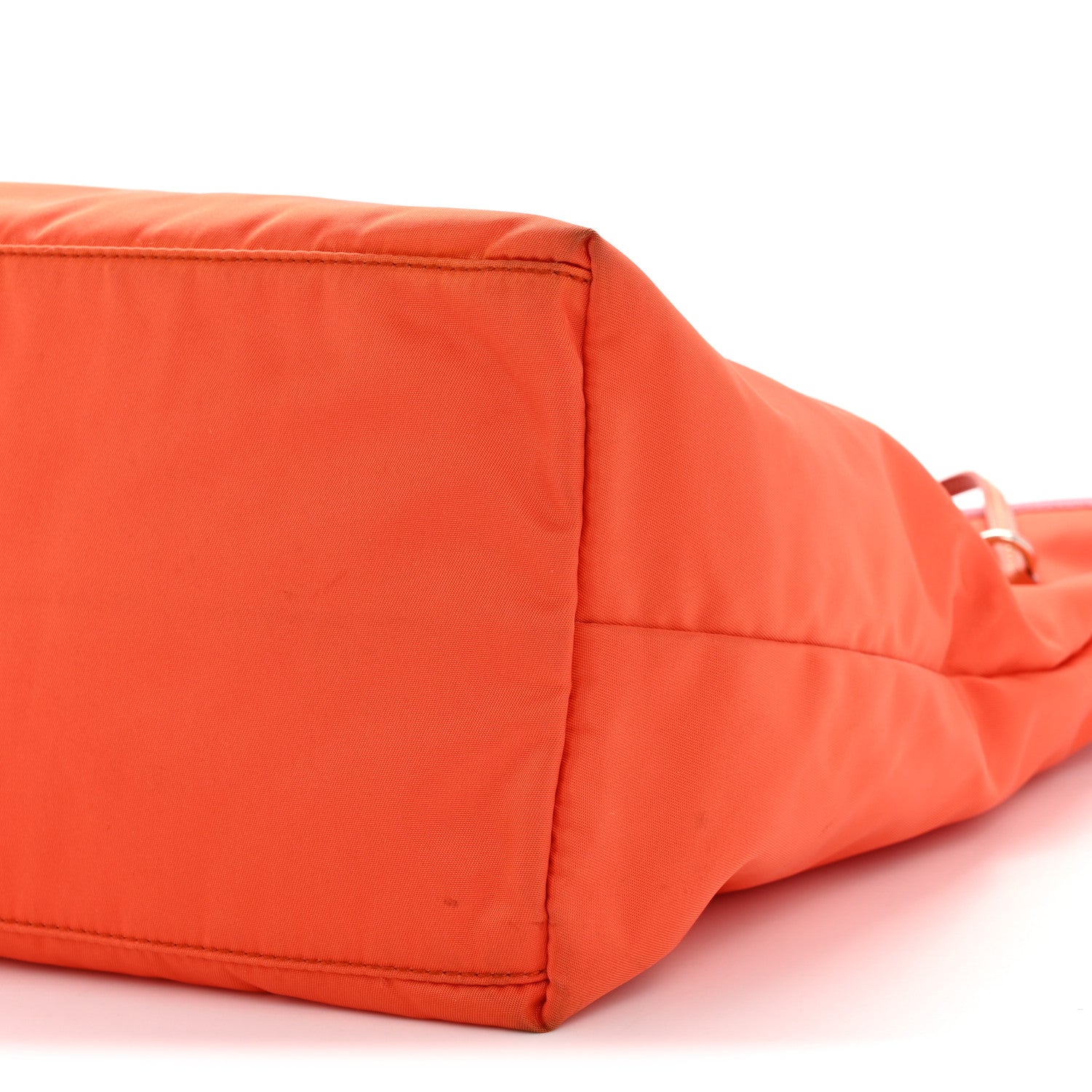 Prada Tessuto Nylon Saffiano Tote Papaya Ibisco 11 of 14