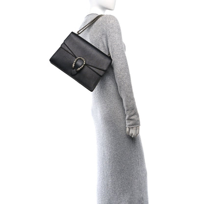 Gucci Dollar Calfskin Crystal Medium Dionysus Shoulder Bag Black Black Diamond 2 of 10