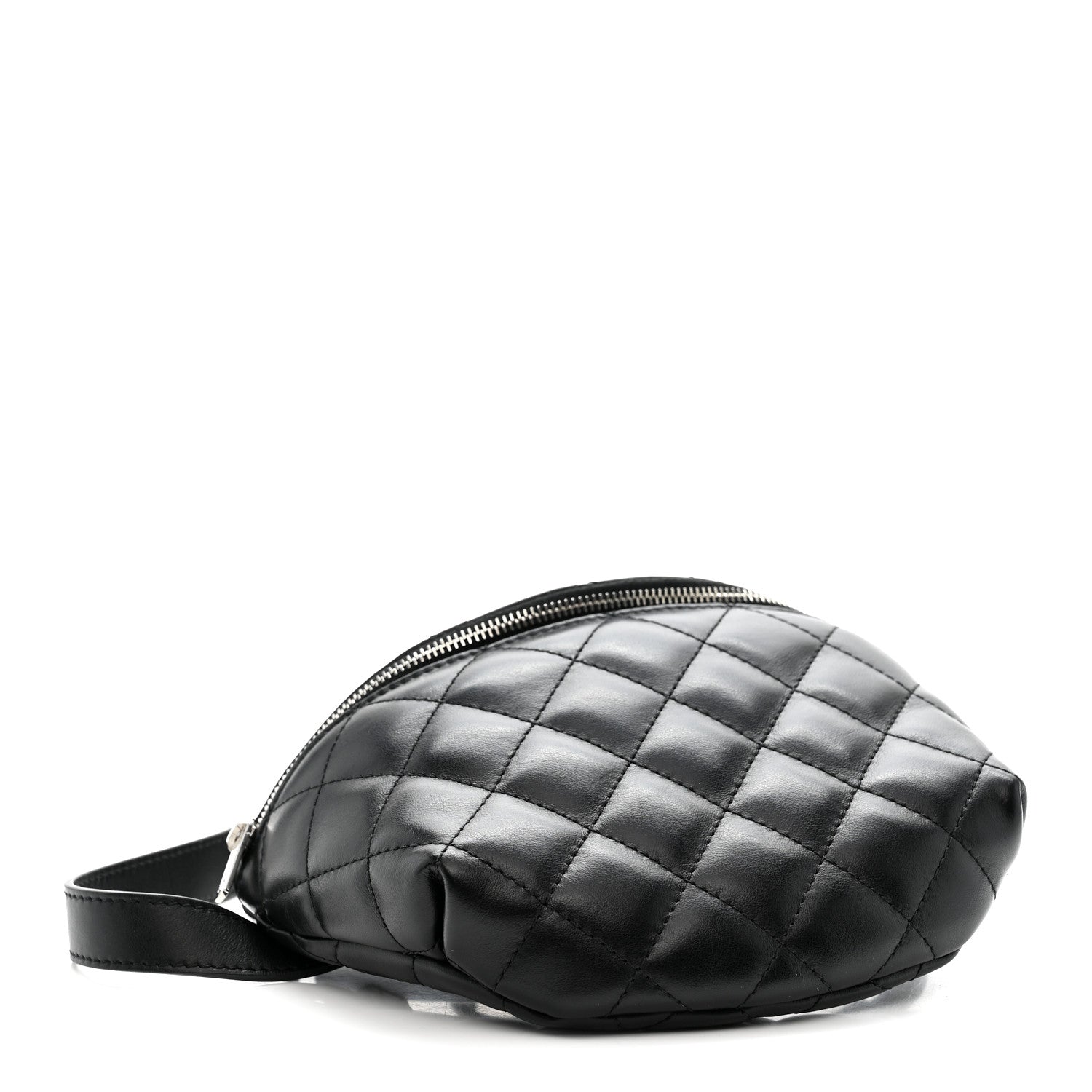 Chanel Lambskin Quilted Waist Belt Bag Black 4 of 10