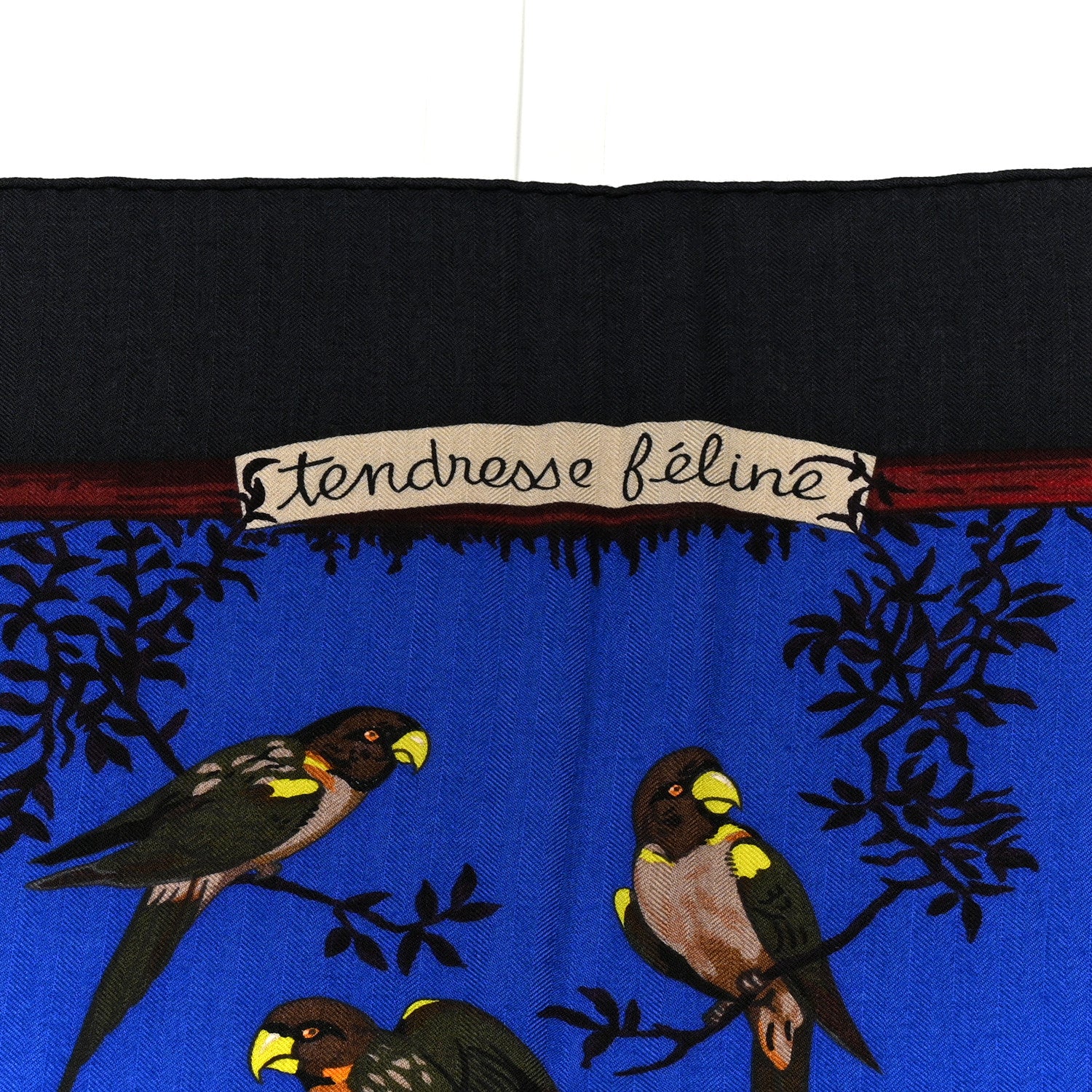 Hermes Cashmere Silk Tendresse Feline Shawl 140 3 of 6