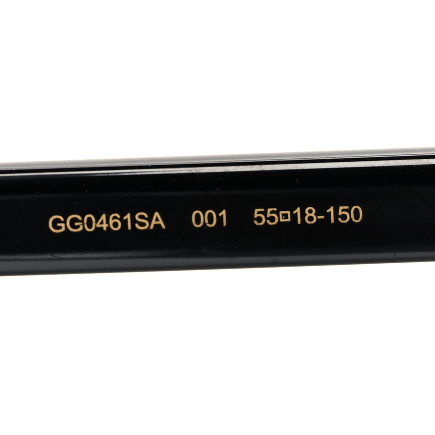 Acetate Round GG0461SA Web Sunglasses Black