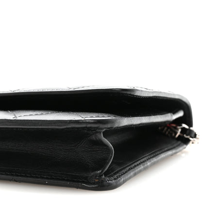 Chanel Calfskin Quilted Cambon Wallet on Chain WOC Black 11 of 12