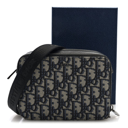 Christian Dior Oblique Pouch Beige Black 10 of 10