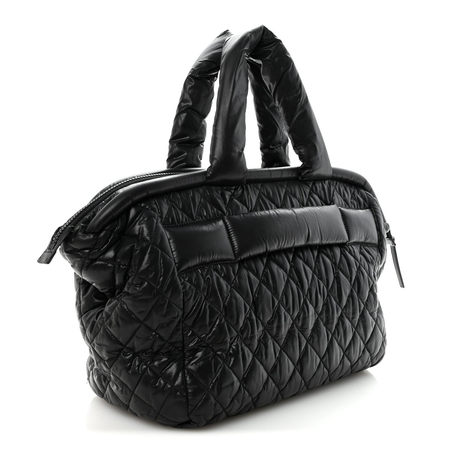 Chanel Nylon Quilted Medium Coco Cocoon Tote Black 3 of 9