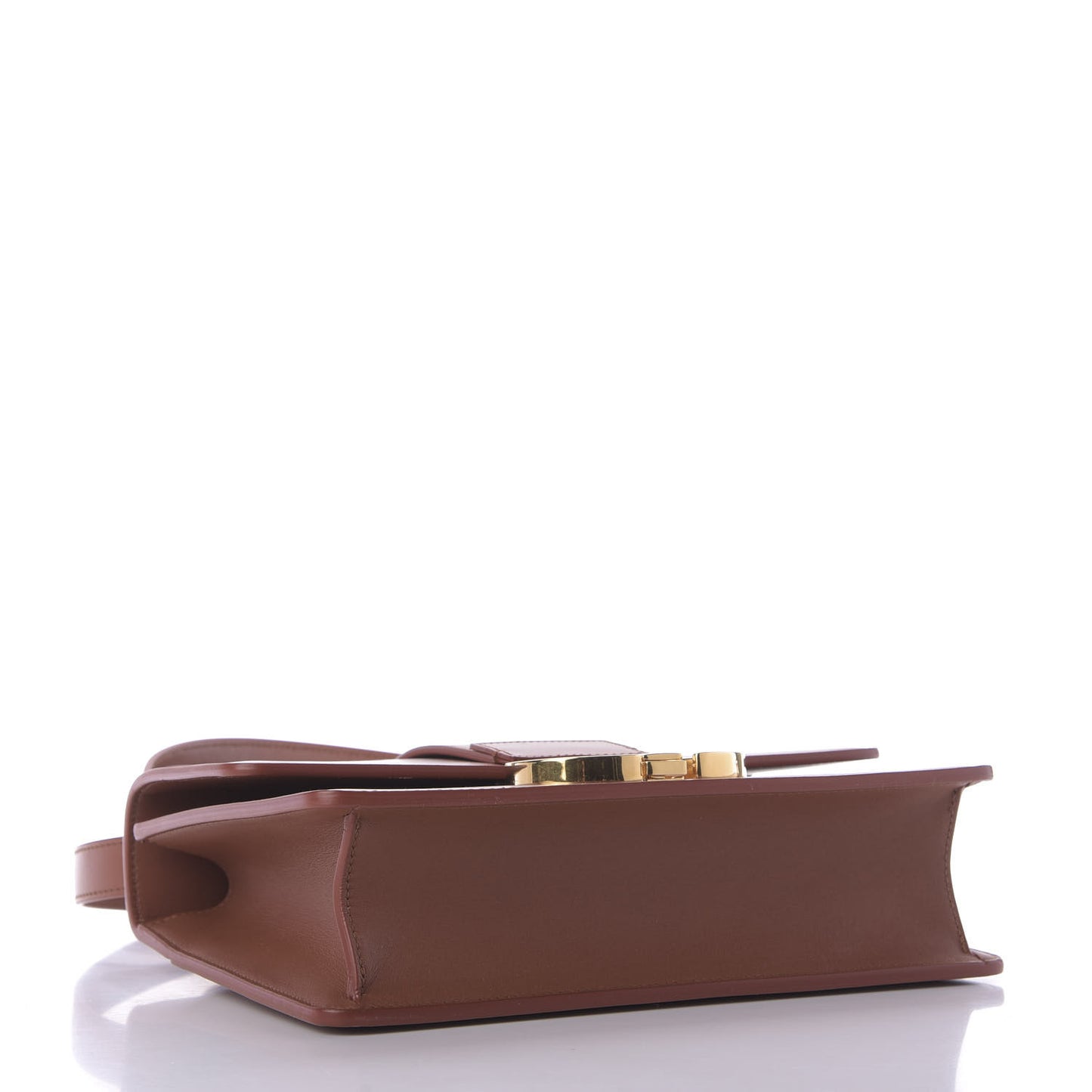 Calfskin 30 Montaigne Flap Bag Dark Tan