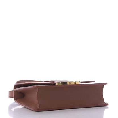 Christian Dior Calfskin 30 Montaigne Flap Bag Dark Tan 4 of 9