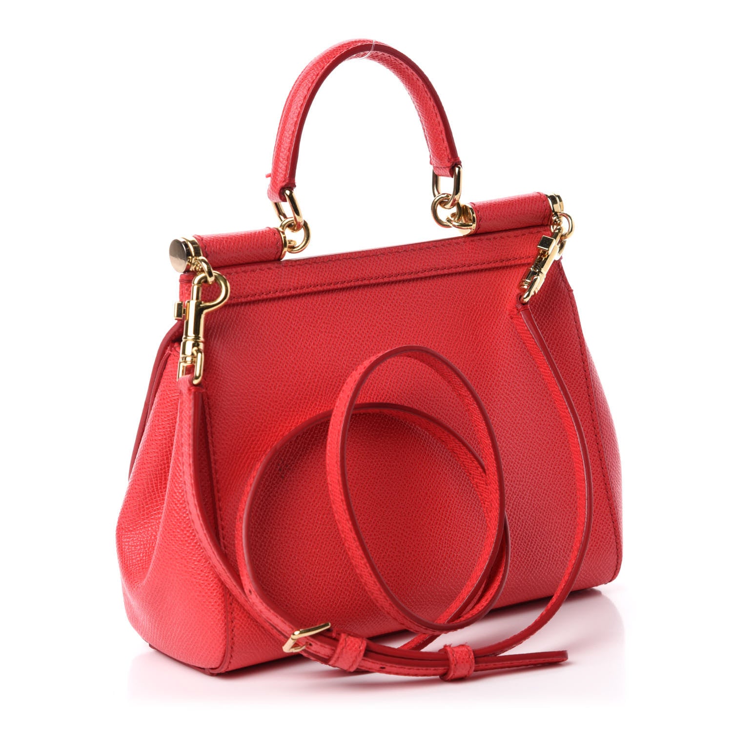 Dolce & Gabbana Dauphine Small Miss Sicily Satchel Dark Red 4 of 11