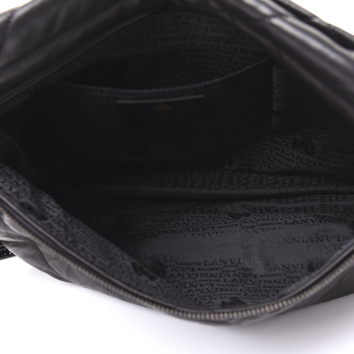 Lanvin Lambskin Quilted Amalia Crossbody Bag Black 4 of 9