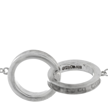 Tiffany Sterling Silver 1837 Interlocking Circles Station Long Necklace 4 of 4