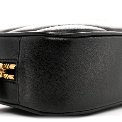 Saint Laurent Lambskin Matelasse Monogram Mini Loulou Camera Bag Black 9 of 10
