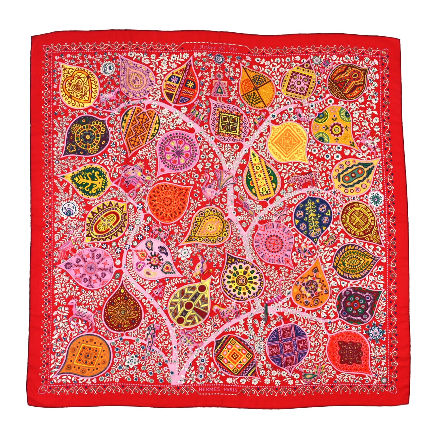 Cashmere Silk L'Arbre De Vi Shawl 140