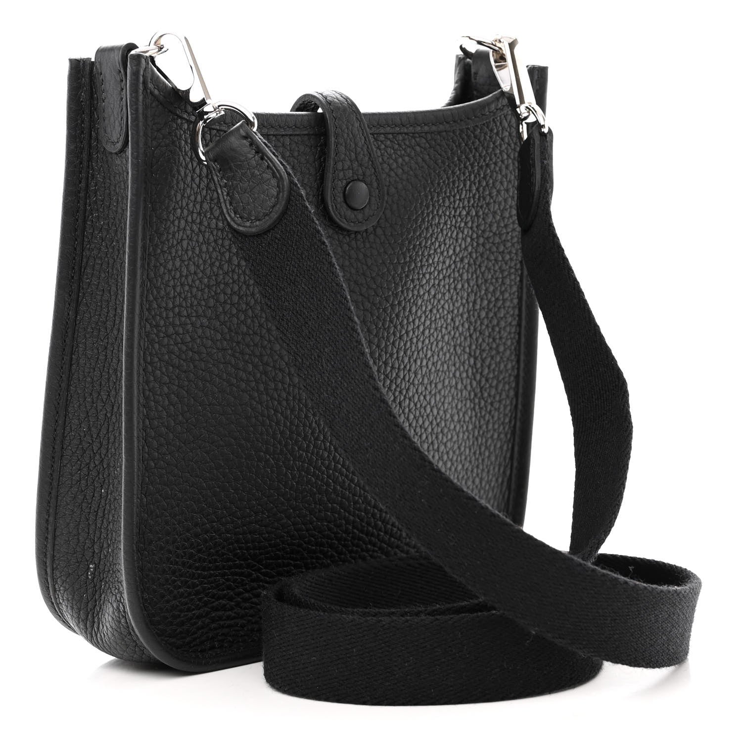 Hermes Taurillon Clemence Evelyne TPM Black 3 of 12