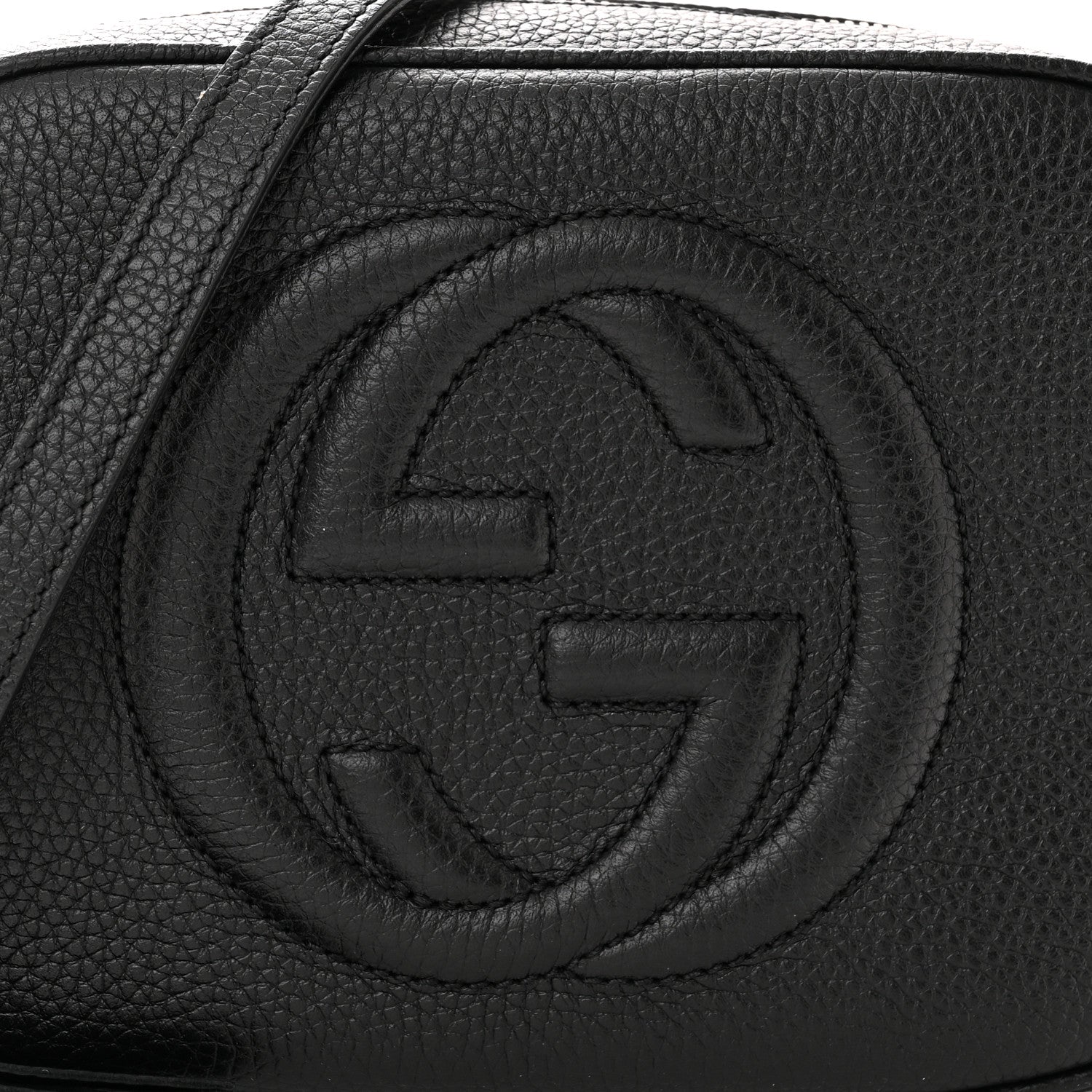 Gucci Pebbled Calfskin Small Soho Disco Bag Black 8 of 10