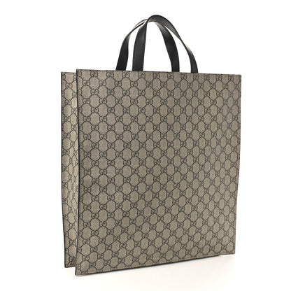 Gucci Soft GG Supreme Monogram Web Vertical Tote Black 3 of 10