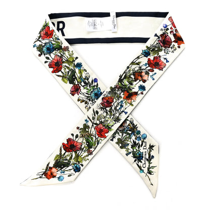 Christian Dior Silk Rosa Mutabilis Mitzah Scarf Beige 1 of 5