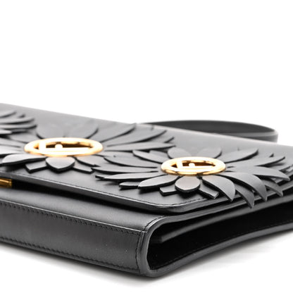 Fendi Vitello Liberty Century F is Fendi Floral Embellished Wallet On Chain Black 9 of 10