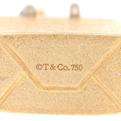 Tiffany 18K Yellow White Gold Shopping Bag Charm 3 of 3
