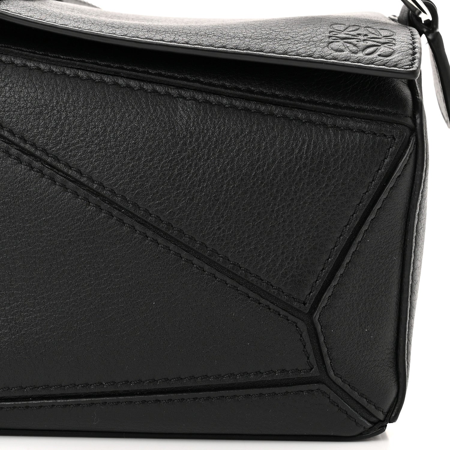 Loewe Calfskin Mini Puzzle Bag Black 8 of 11
