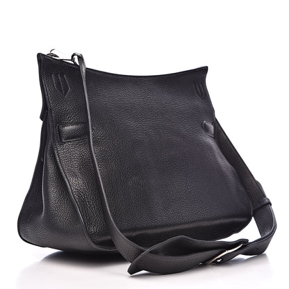 Hermes Taurillon Clemence Jypsiere 37 Black 3 of 12