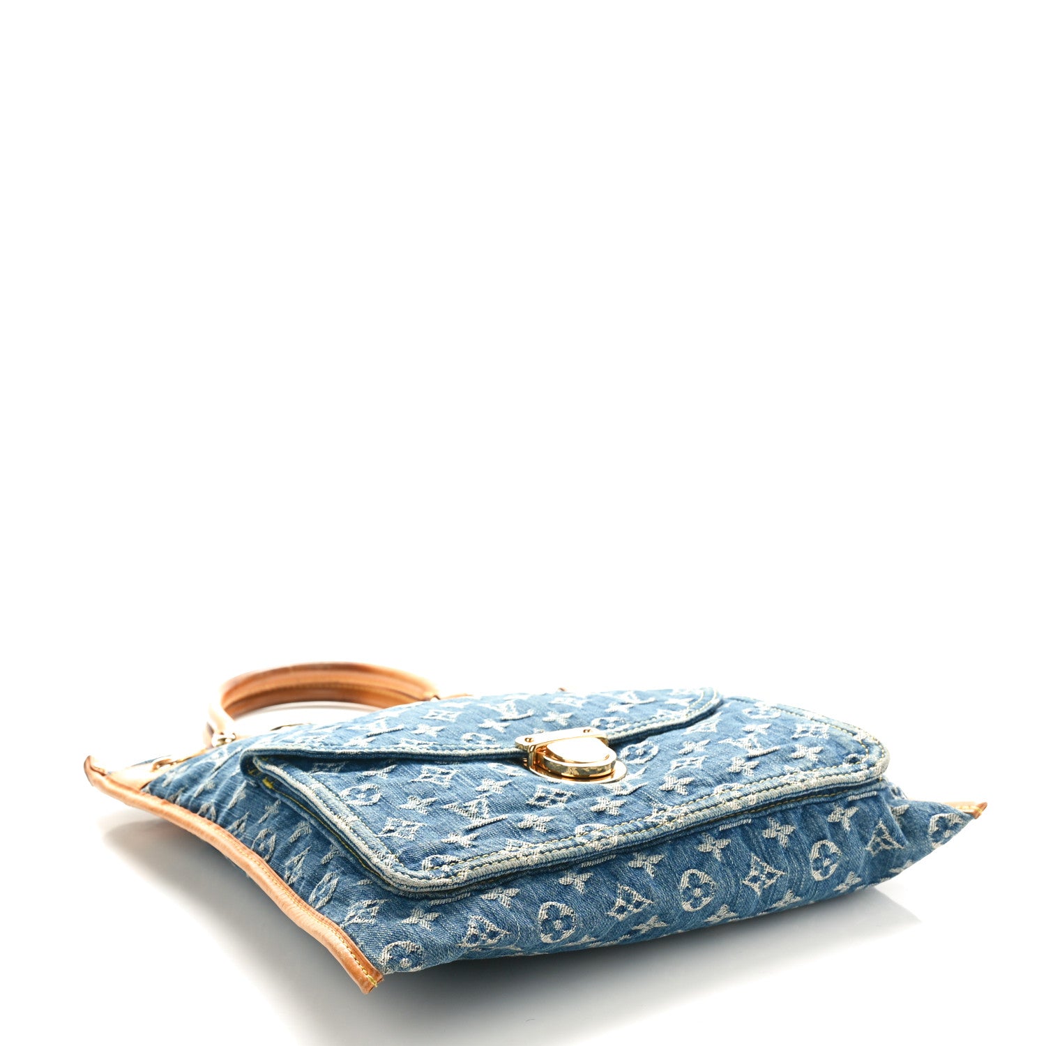 Louis Vuitton Monogram Denim Sac Plat Blue 4 of 11
