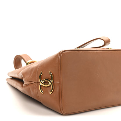 Chanel Calfskin CC Bucket Shoulder Bag Brown 7 of 8