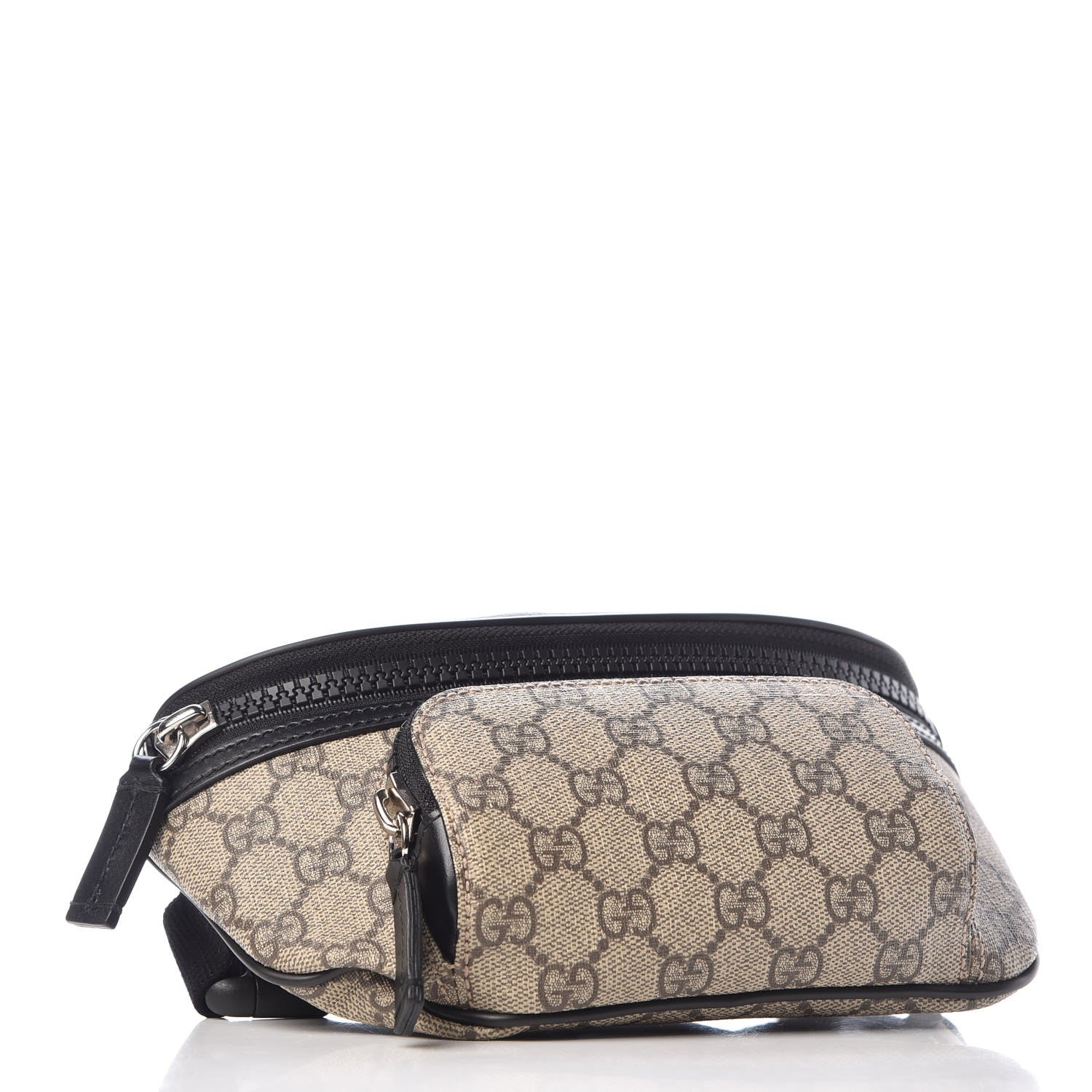 Gucci GG Supreme Monogram Belt Bag Black 3 of 8