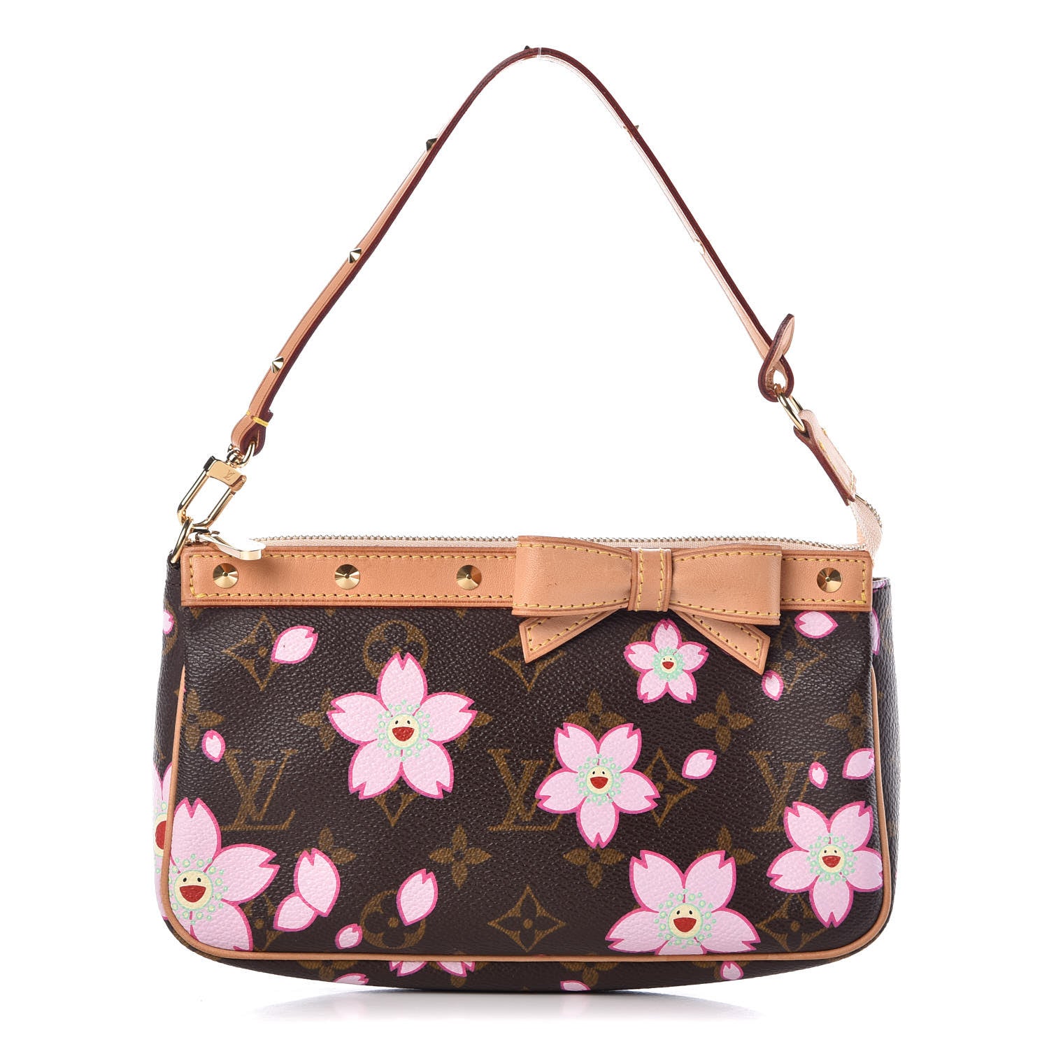 Louis Vuitton Monogram Cherry Blossom Pochette Accessories Brown 1 of 8
