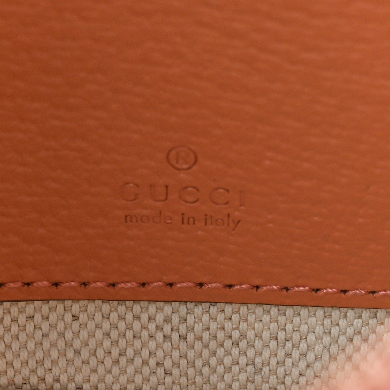 Gucci GG Supreme Monogram Textured Calfskin Web Mini Ophidia Half Moon Hobo Rose Pink 7 of 10