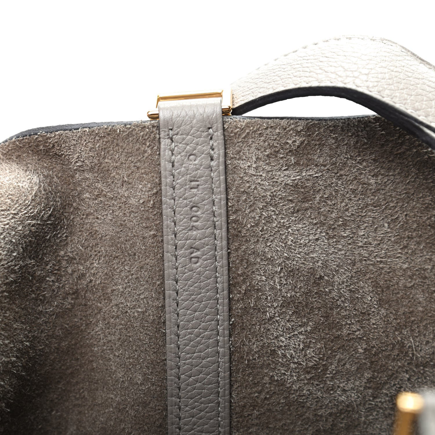 Hermes Taurillon Clemence Picotin Lock 22 MM Gris Asphalte 9 of 10