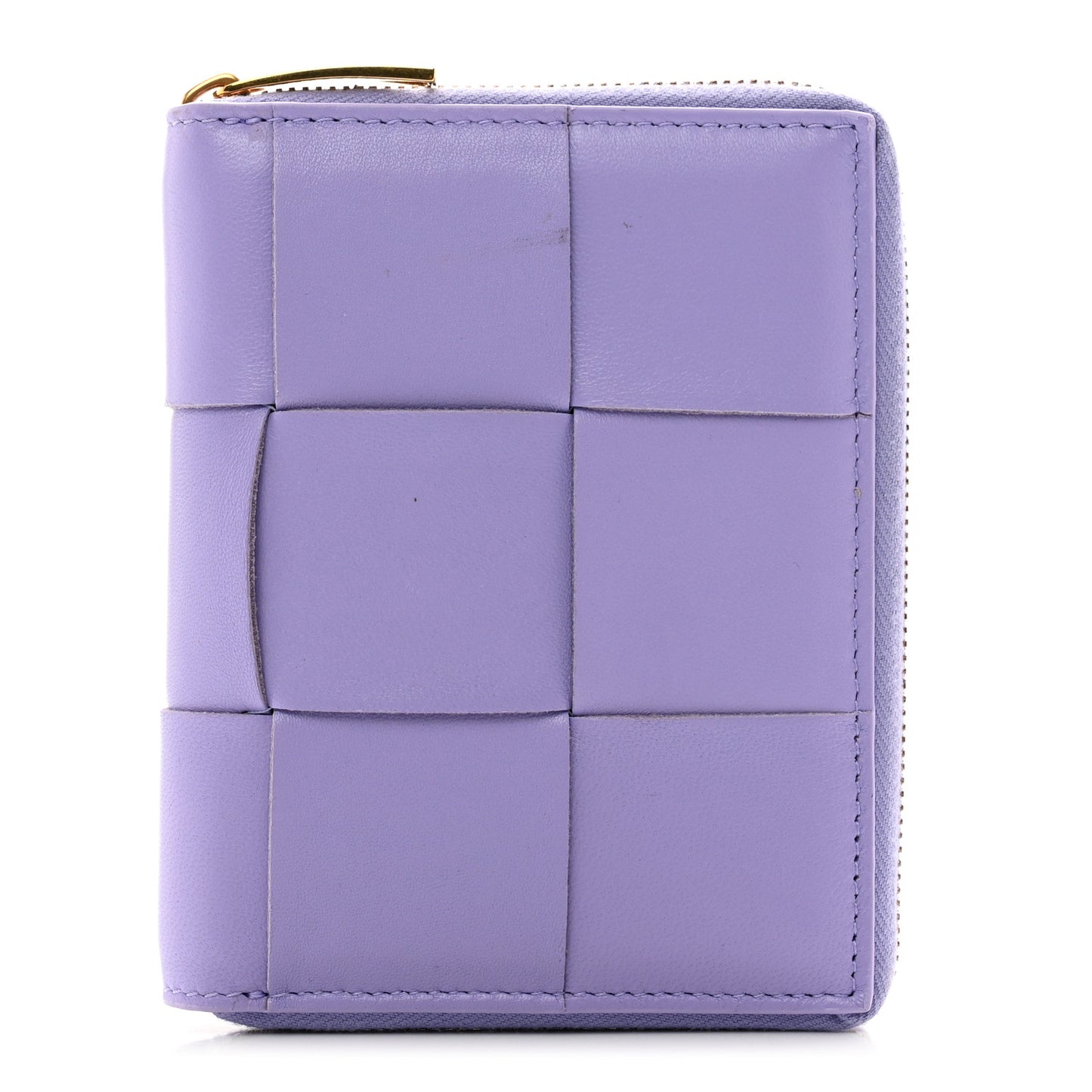 Nappa Maxi Intrecciato Zip Around Wallet Wisteria