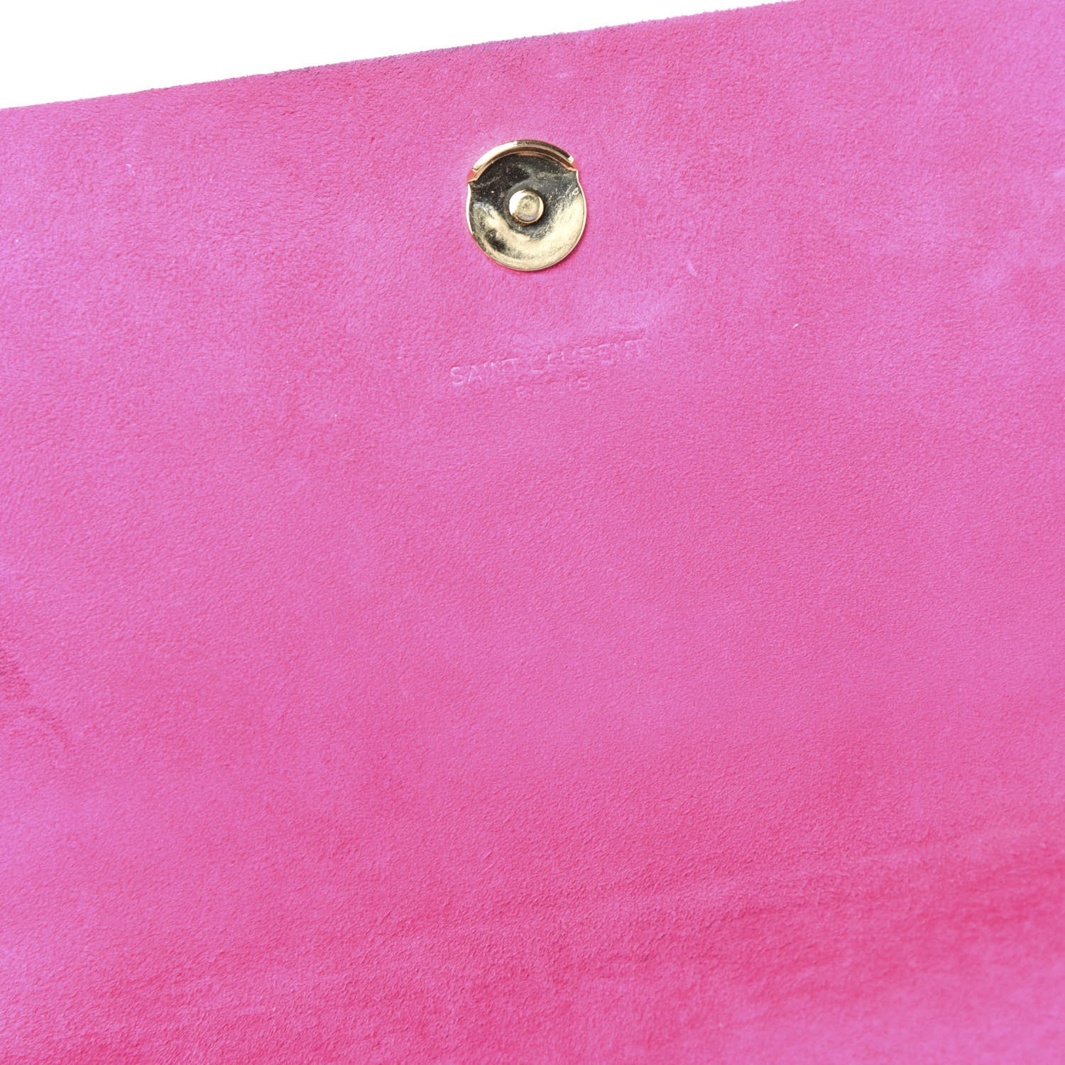 Saint Laurent Suede Medium Monogram Kate Tassel Shoulder Bag Lipstick Fuchsia 10 of 13