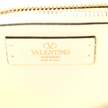 Valentino Garavani Wicker Calfskin Small VSling Top Handle Bag Natural White 6 of 9