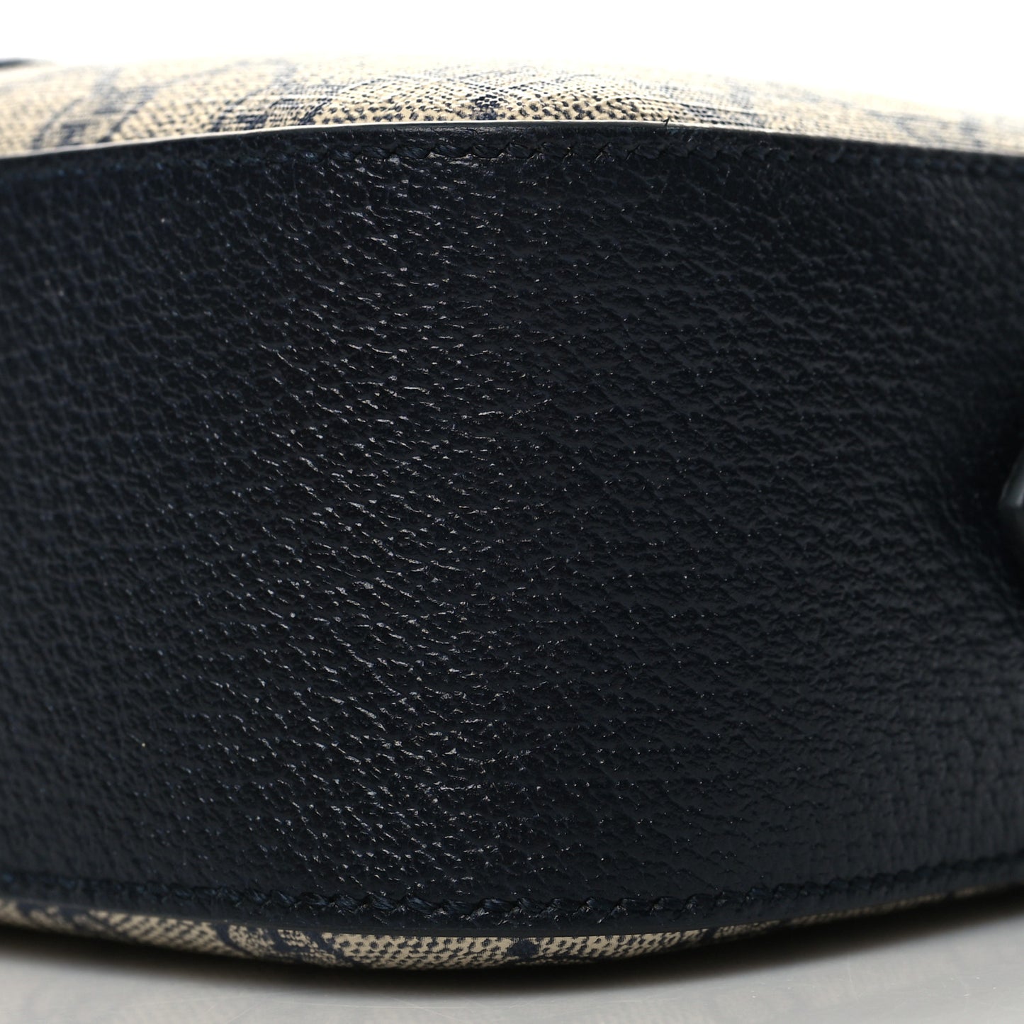 GG Supreme Monogram Textured Dollar Calfskin Web Small Ophidia Camera Bag Beige Blue