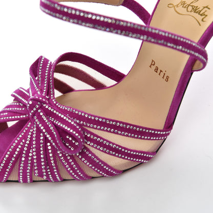 Christian Louboutin Rete Strass Araborda 100 Pumps 40 Richelieu 15 of 18