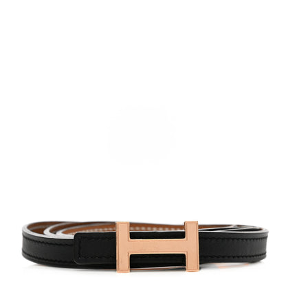 Hermes Swift Epsom 13mm Focus Belt 90 Black Gold 1 of 6