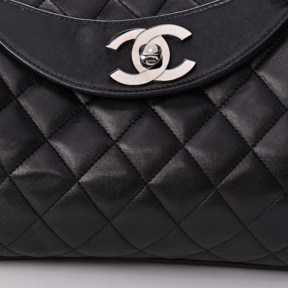 Chanel Lambskin Medium Single Accordion Flap Black 8 of 11