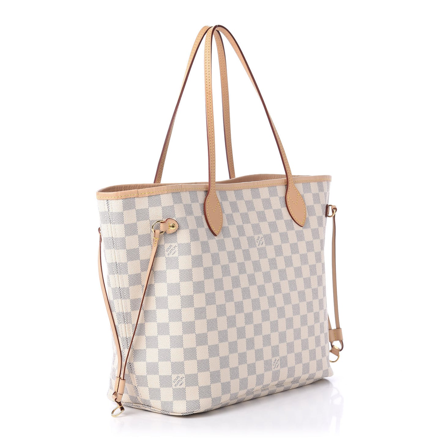 Damier Azur Neo Neverfull MM Rose Ballerine