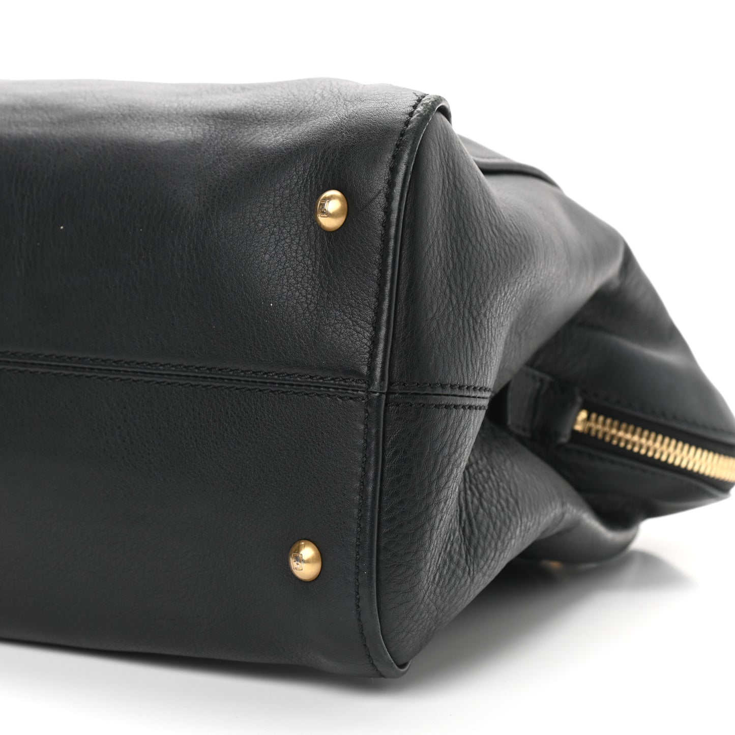 Vitello Dolce Marmol Large Chameleon Tote Black