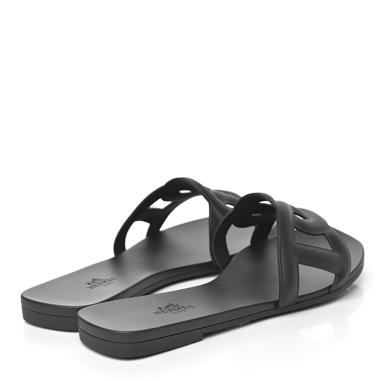 Rubber Aloha Sandals 38 Black