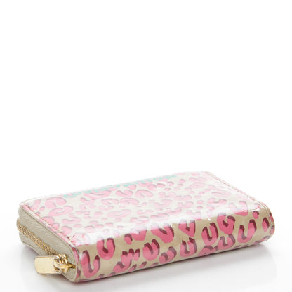 Louis Vuitton Vernis Leopard Zippy Coin Purse Blanc Corail 4 of 9